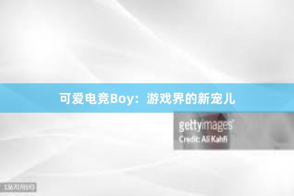 可爱电竞Boy：游戏界的新宠儿